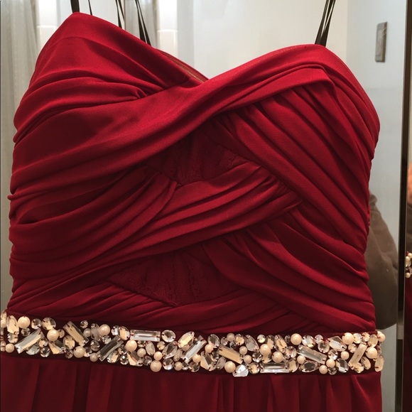 Beautiful Maroon Formal Dress - Picture 2 of 3